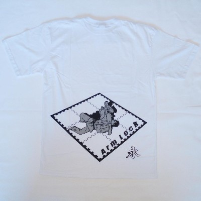 KEIKO ホワイトアームロックTシャツの裏側