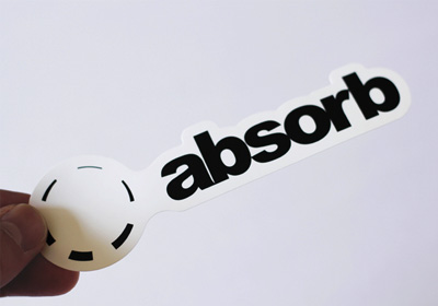 absorb ステッカー