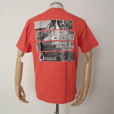 Gracie Sports 公式オレンジＴシャツ（裏側）